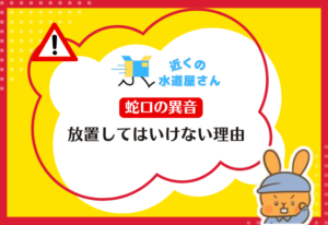 蛇口の異音を放置してはいけない理由