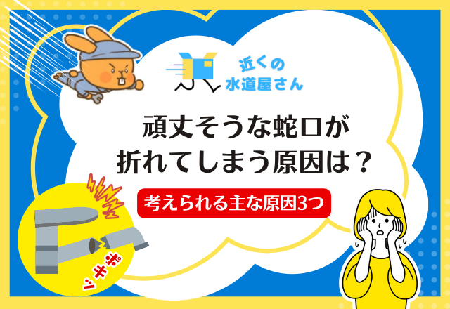 蛇口が折れる原因は主に3つ