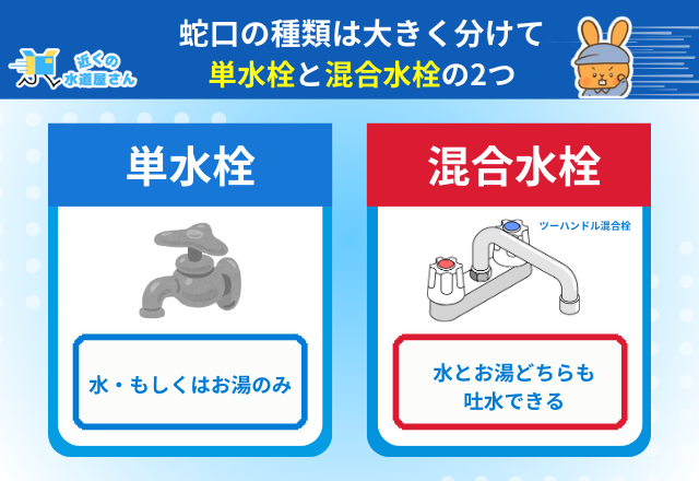 蛇口の種類とそれぞれの特徴を紹介
