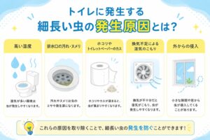 細長い虫の発生原因とは?