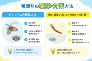 種類別の駆除・対策方法