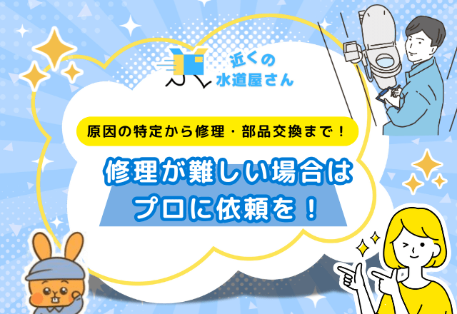 修理が難しい場合はプロに依頼を！