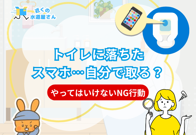 トイレに落ちたスマホ…自分で取る？NG行動とは