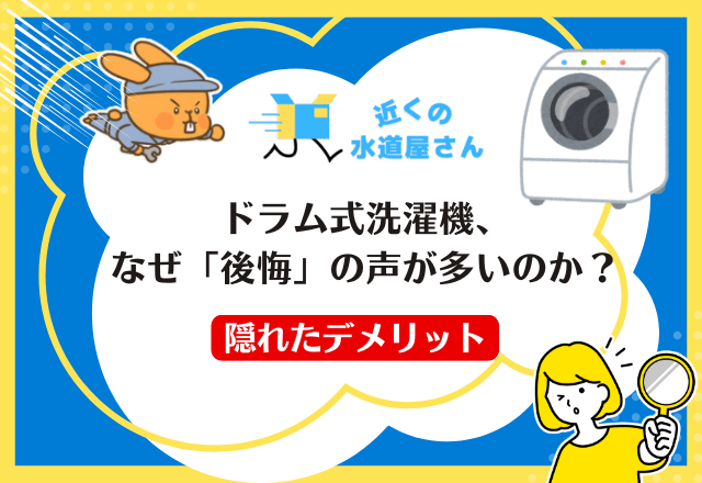ドラム式洗濯機、なぜ「後悔」の声が多いのか？