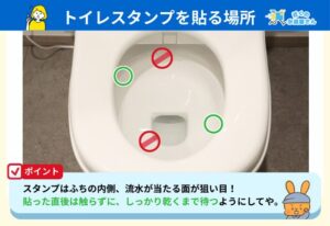 効果的にトイレスタンプを使用するために｜やってはいけない・失敗しやすい場所