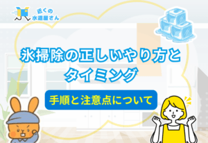 氷掃除の正しいやり方とタイミング