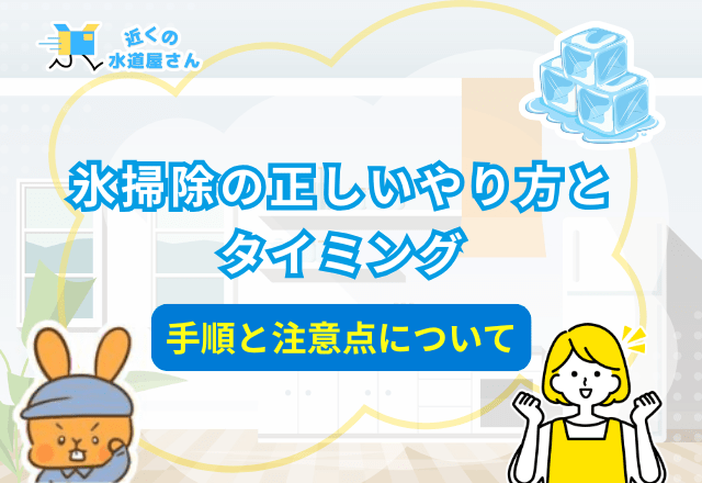 氷掃除の正しいやり方とタイミング