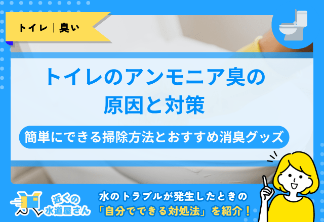 トイレのアンモニア臭の原因と対策｜簡単にできる掃除方法とおすすめ消臭グッズ